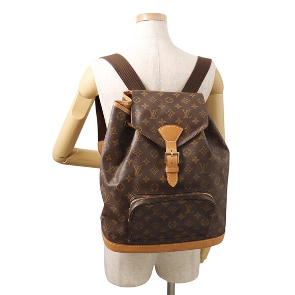 LOUIS VUITTON Authentic Brown Monogram Backpack main image 9